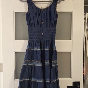 Sleeveless Denim Dress